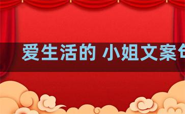 爱生活的 小姐文案句子